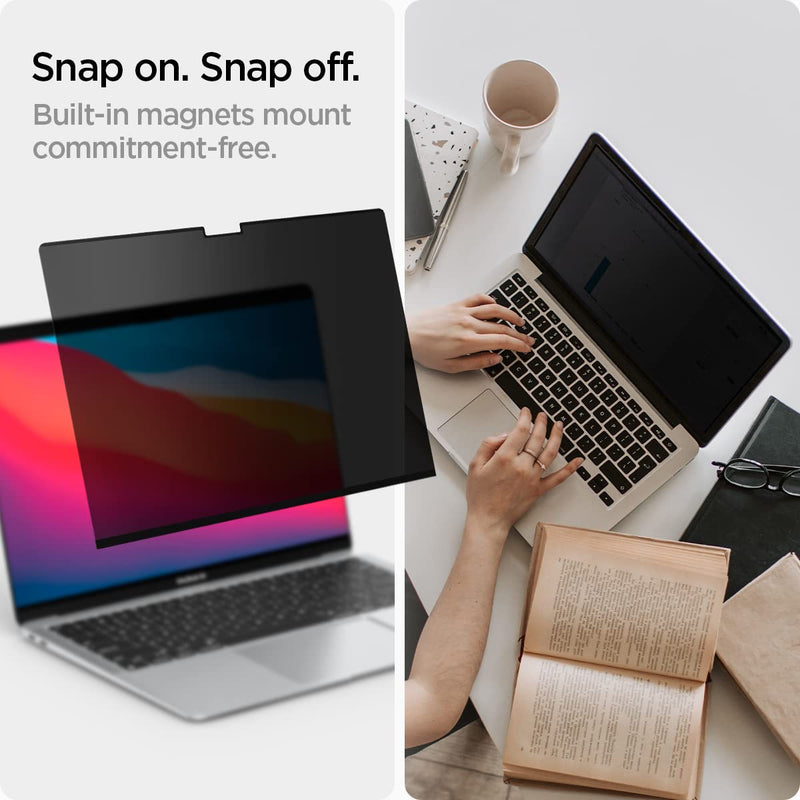 [Australia - AusPower] - Spigen Privacy Filter Screen Protector [SafeView] designed for MacBook Pro 13" (M1 2020/2019/2018/2017) & MacBook Air 13" (Retina 2020/2019/2018) MacBook Pro / Air 13" (M1/ Retina) 