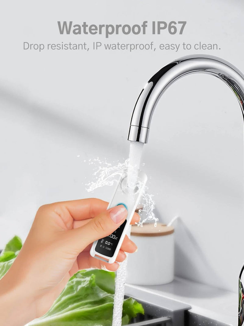 [Australia - AusPower] - Digital Brix Refractometer – 0–32% Range, ±0.1% Precision, Waterproof & Rechargeable – for Fruits, Vegetables, Juices, Desserts & Beverages Air 