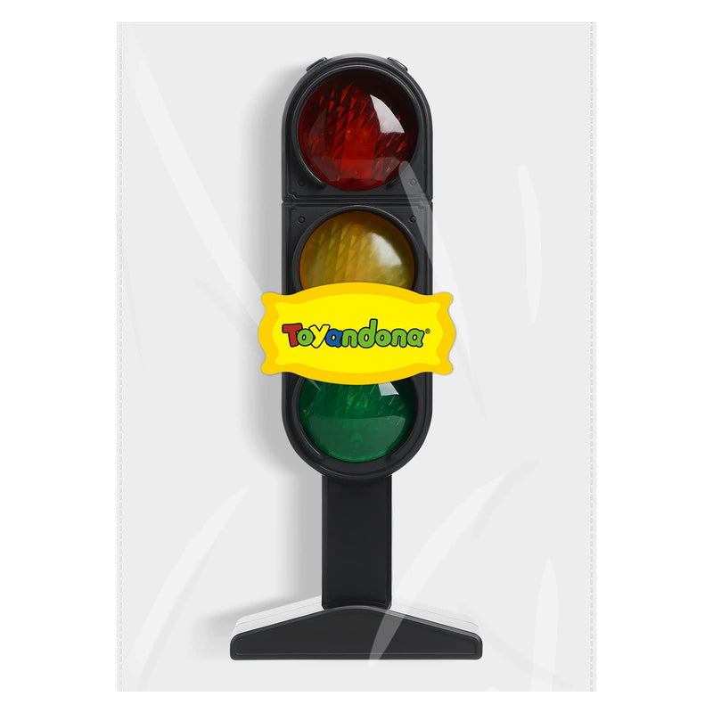 [Australia - AusPower] - TOYANDONA 7.8 inch Traffic Light Signs Toy Multicoloured Simulation Road Light Safety Traffic Maker Crosswalk Signal Model Toy for Kids Birthday Education Gifts 