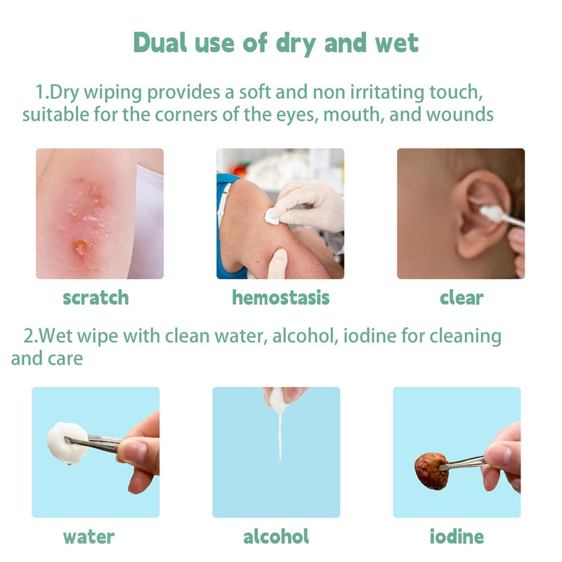 [Australia - AusPower] - Cotton Balls Sterile – Gentle and 100% Pure Cotton, Ideal for Makeup and Sensitive Skin, Individually Packaged (120 Count) 