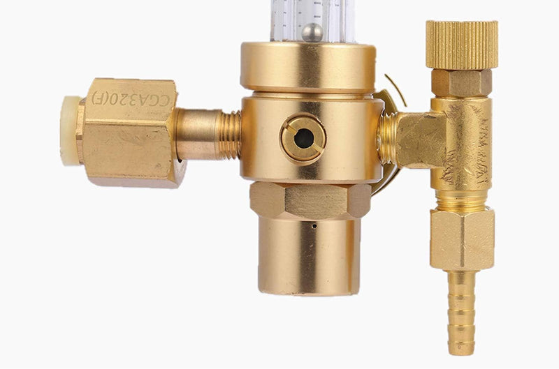 Reboot CO2 Gas Regulator Full Copper Flowmeter Mig Welding Gas Regulator Valves Welding Accessory for Mig Tig Welding Machine Gas-CO2
