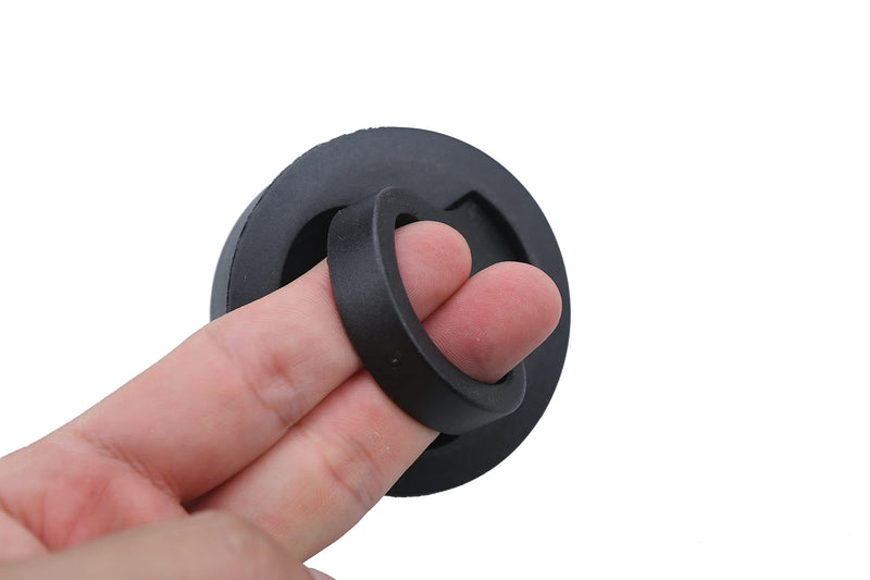 Thorn Boat Slam Latch 2 inch, Black Nylon Flush Pull Handle Latches 4pcs | For RV, Marine Deck Hatch, 1/2'' Door Hardware