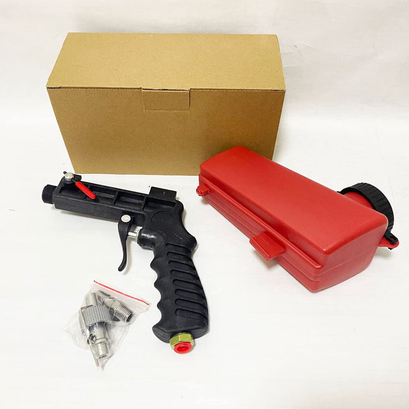 [Australia - AusPower] - Sandblaster Sand Blaster Gun Kit,Portable 90psi Gravity Sand Blasting Spray Tool,Pneumatic Sandblaster for Air Compressor,Remove Paint, Stains, Rust & Clean Surfaces(Red) 
