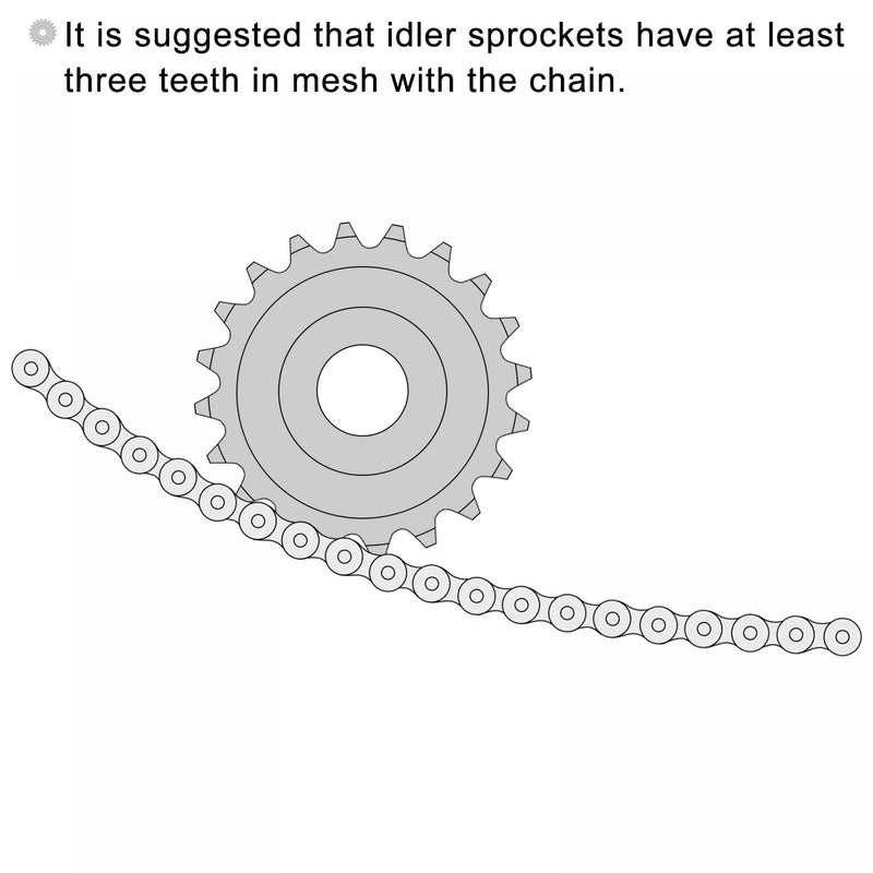 [Australia - AusPower] - uxcell Chain Idler Sprocket, 8mm Bore 1/2" Pitch 12 Tooth Tensioner, Black Oxide Finish C45 Carbon Steel with Insert Single Bearing for ISO 08B Chains 