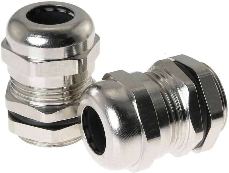 [Australia - AusPower] - 5PCS PG11 5-10MM Wire Range Metal Waterproof Connector Fastener Locknut Stuffing Cable Gland 