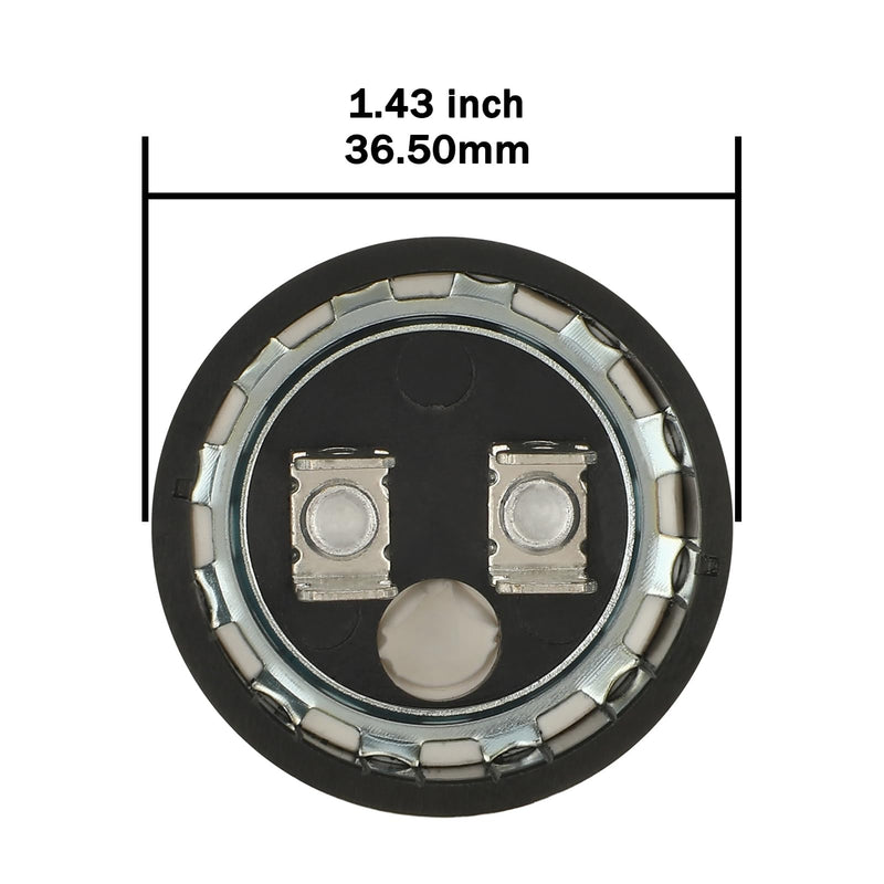 [Australia - AusPower] - 161-193 uF MFD 110-125 VAC 50/60 Hz Round Motor Start Capacitor CD60 Single Phase Capacitors for AC Motors Starting or Pool Pump or Well Pump 161-193 MFD 110-125V 