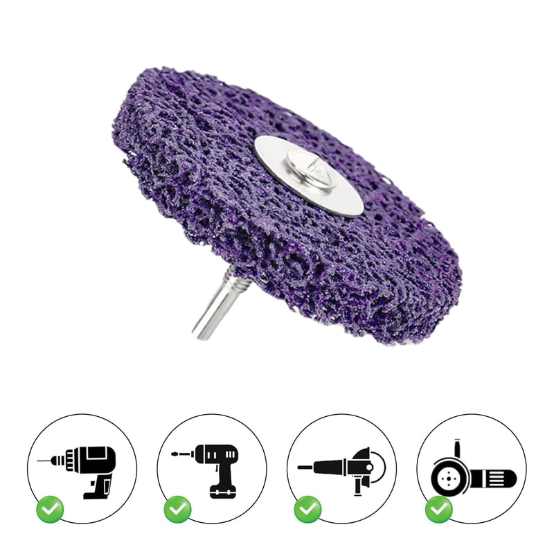 CSD Disc, Cordless Screwdriver, Sanding Discs, Cleaning Disc, 75 mm, Pack of 5 | CBS grinding wheel, coarse cleaning disc for angle grinders of paint, rust welds, oxidation cleaning and removal