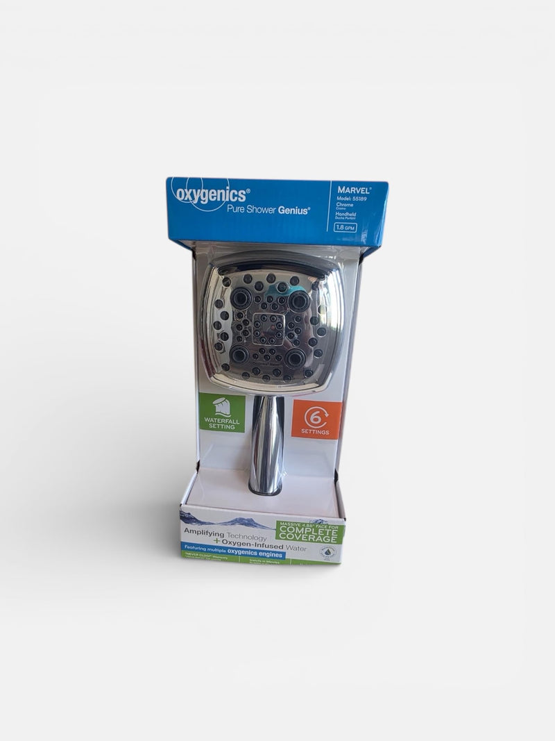Oxygenics Marvel Chrome 6-Spray Handheld Shower