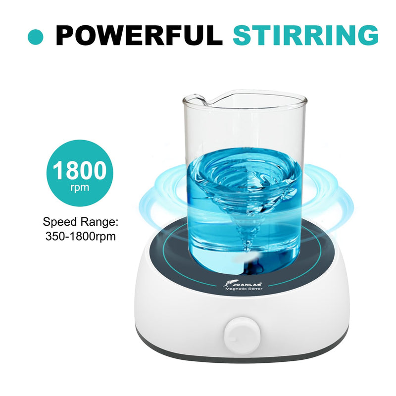 JOANLAB Mini Stir Plate Magnetic Lab Stirrer with Stir Bar,Magnetic Mixer 3000ml MS5