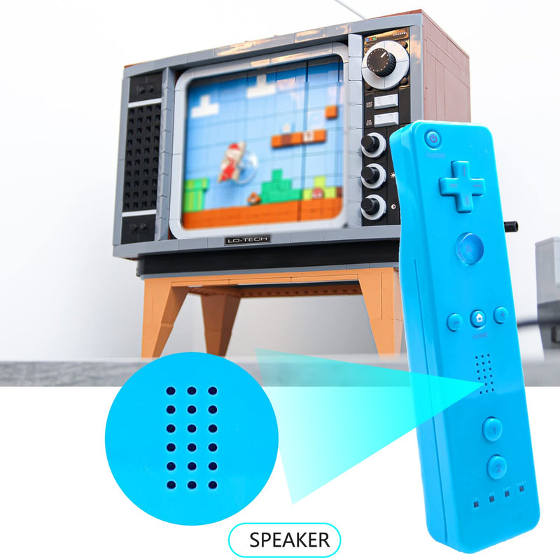 [Australia - AusPower] - Wii Controller 2 Pack, Wii Remote Controller with Silicone Case and Wrist Strap Compatible for Wii/Wii U (Pink and Blue) Pink and Blue 