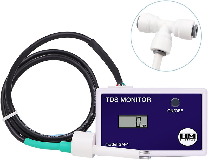 [Australia - AusPower] - HM Digital Single in-Line SM-1 TDS Monitor 0-9990 ppm 