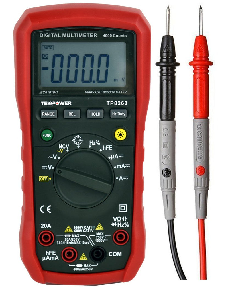 [Australia - AusPower] - Tekpower TP8268 AC DC Auto/Manual Range Digital Multimeter with NCV Feature, Mastech MS8268 Upgraded 
