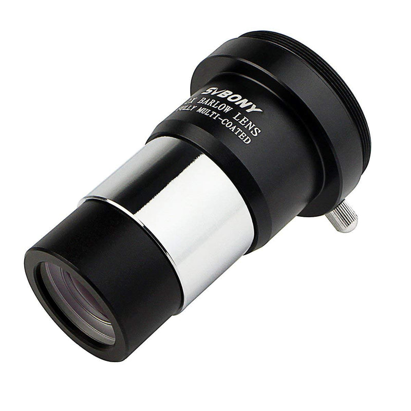 [Australia - AusPower] - SVBONY Barlow Lens 2X, 1.25 inch Barlow Lens with Multi Coated Broadband Green Film, Telescope Accessories with M42 Thread for Telescope Eyepiece 