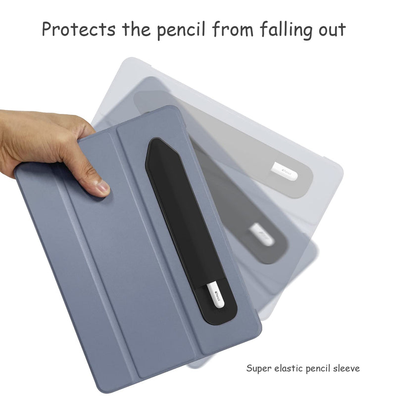 [Australia - AusPower] - YINVA Pencil Holder Compatible with Apple Pencil 2nd Generation and 1st Gen, Elastic Pencil Pouch Accessories Design for iPad and Stylus (Black) Black 