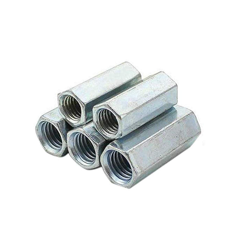[Australia - AusPower] - 5 Pcs M12 x 1.75 x 36mm Long Rod Coupling Round Rod Nut Connector Zinc Plated Joint Nut Industrial Construction Fasteners M12x1.75x36mm(Round) 