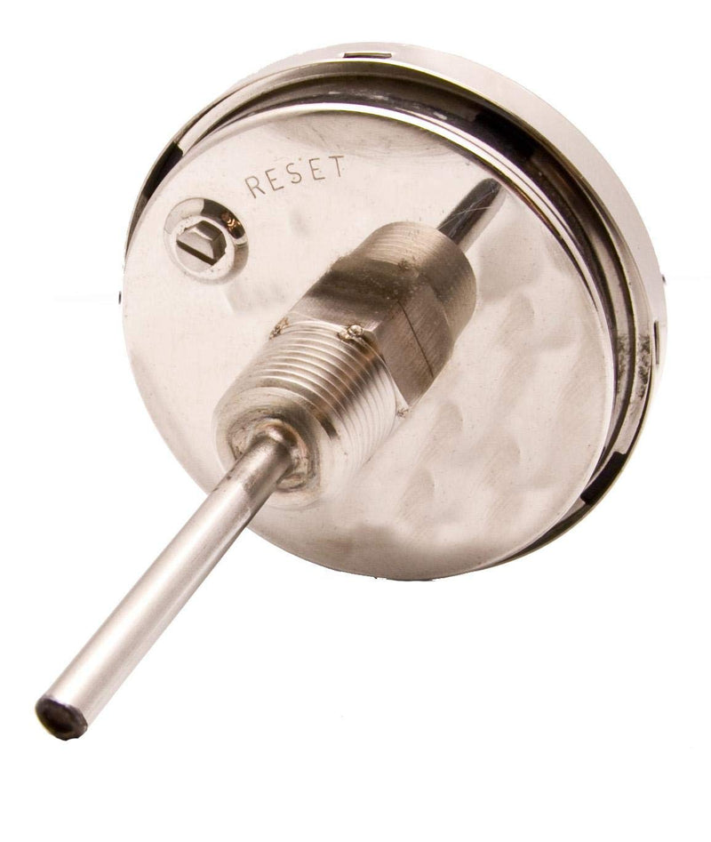 Industrial Bimetal Thermometer 3" Face x 2-1/2" Stem, 0-250°F, S.S. Case w/Calibration Dial 1 ['2-1/2" Stem, 0-250Â°F']