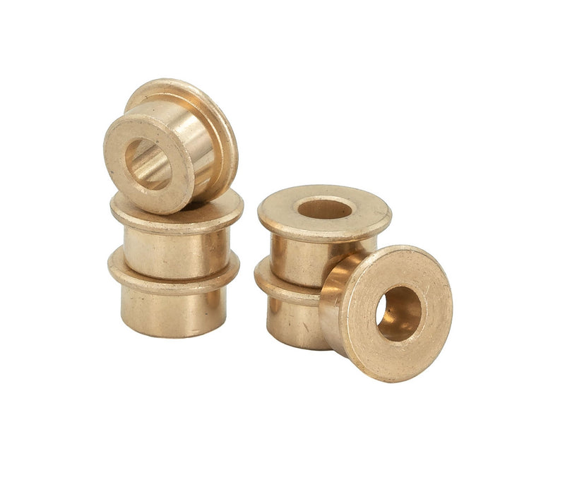 [Australia - AusPower] - Flanged Bronze Bushings, 0.25"" Round Bore ID x 0.500"" OD x 0.625"" Flange x 0.313 Width, Oil Impregnated Bronze Flanged Bushings (6 Pack) 1/4" ID, 1/4" Length 6 