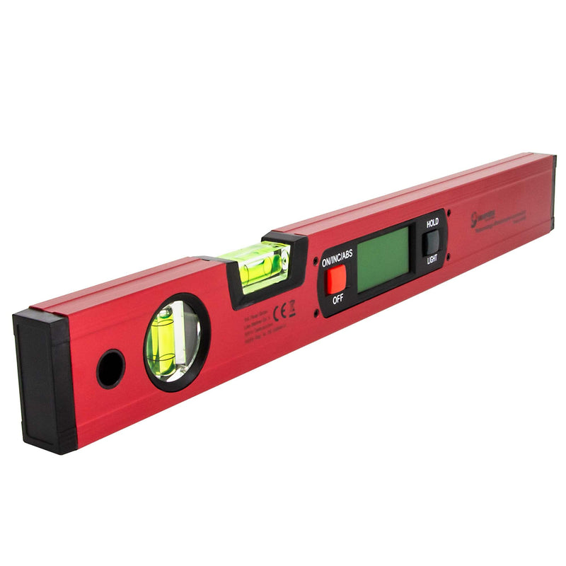 SCHMIDT security Tools Electronic Spirit Level Protractor - Inclinometer - Digital LCD Display - Combination Meter - Vertical and Horizontal Level - Angle Scales - Magnetic Scales Model WW400