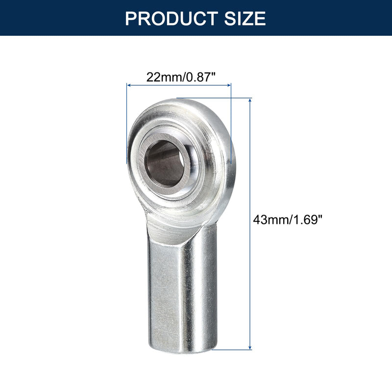 [Australia - AusPower] - CF5 Rod End Bearing Heim Joints, 5/16 x 5/16-24 Right Hand Female Thread Heim Joint with Jam Nuts 2pcs 5/16" CF 