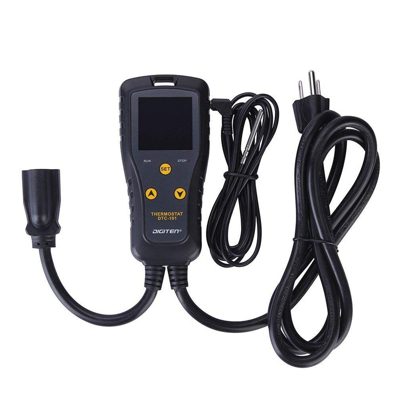 [Australia - AusPower] - DIGITEN Temperature Controller Heat Mat Thermostat Outlet DTC101 Temperature Controlled Outlet Greenhouse Thermostat Aquarium Temperature Controller Reptile Thermostat Heating Cooling Mode 110V 10A 