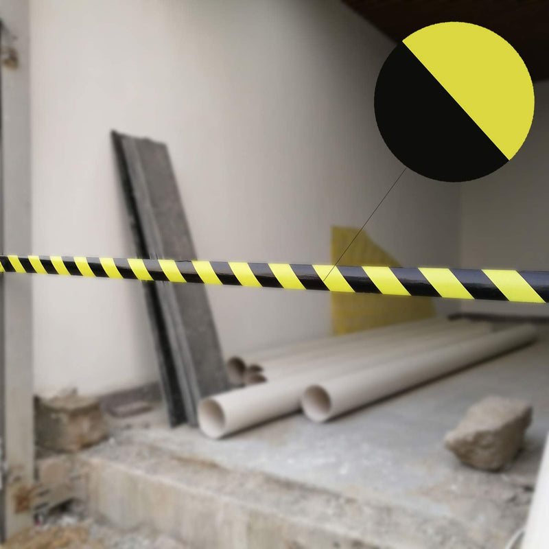 [Australia - AusPower] - Caution Tape Yellow and Black Striped Barricade Tape 2.8-Inch by 660-Feet Non-Adhesive Barrier Tape Caution Ribbon Construction Caution Tape Yellow/Black 