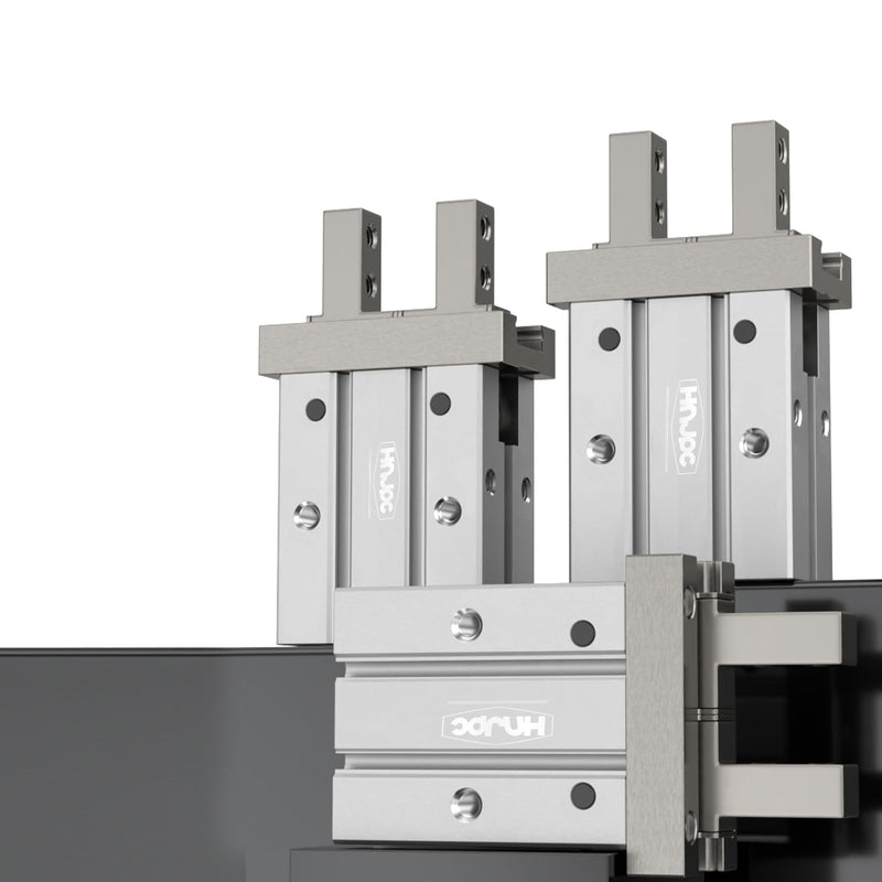 [Australia - AusPower] - Pneumatic finger cylinder small parallel grippers pneumatic fixture MHZ2-10D magnetic thread -10D 