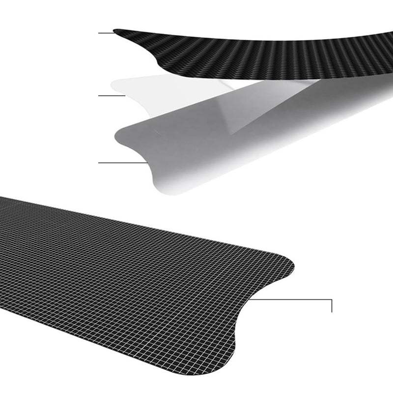 Carbon-Look Frame Protector for Mountain & Road Bikes – Ultra-Thin, Waterproof Stickers with Chain Strip Protector