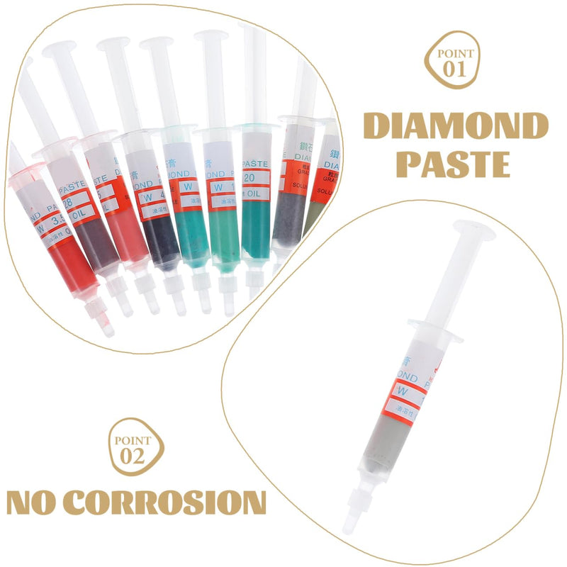 [Australia - AusPower] - Gatuida Pack of 12 Diamond Polishing Lapping Paste Tool Grinding Paste for Finishing Ends Polishing of Metal and Jewellery 