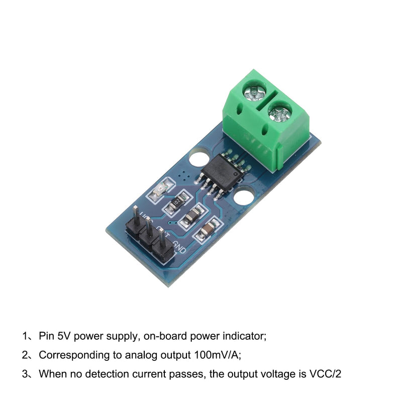 [Australia - AusPower] - MECCANIXITY 5pcs ACS712 Current Sensor Module 20A Range Hall Effect Current Sensor Current Measuring AC/DC for Detecting Current 