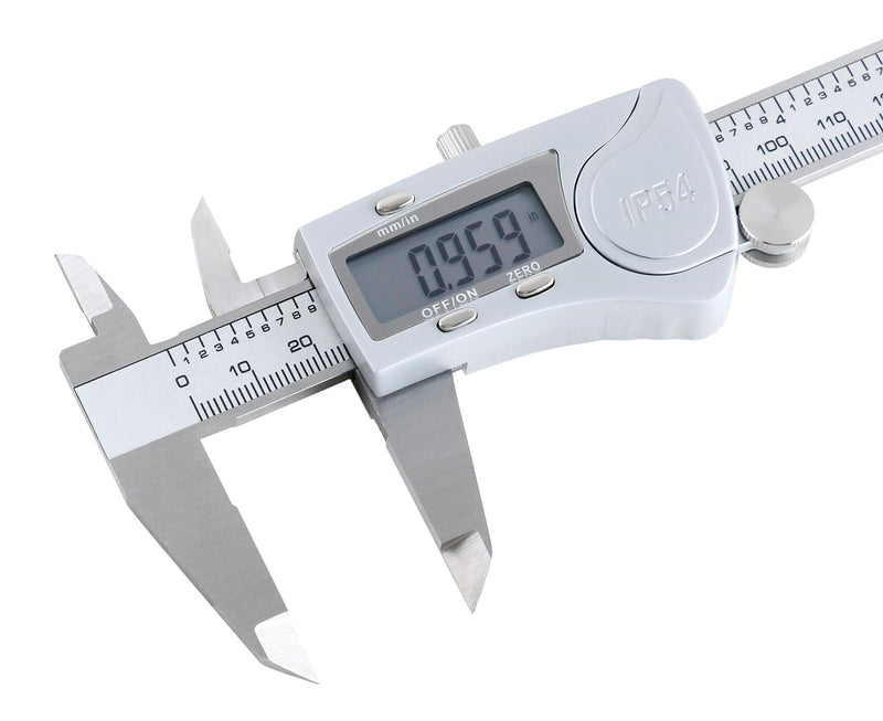 [Australia - AusPower] - Accusize Industrial Tools Digital Caliper, 0-6''/0-150 mm Range by 0.0005''/0.01 mm Resolution, Large LCD, Ip54 Water Resistant, 2015-0150 