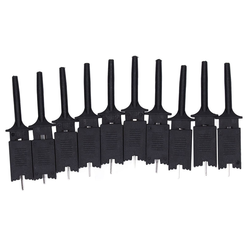 [Australia - AusPower] - 10Pcs Mini Grabber,Test Hook Clips SMD IC Mini Jumper Probe Test Hook Grabber Clips, for Logic Analyzer Electronic Experiment Multimeter 