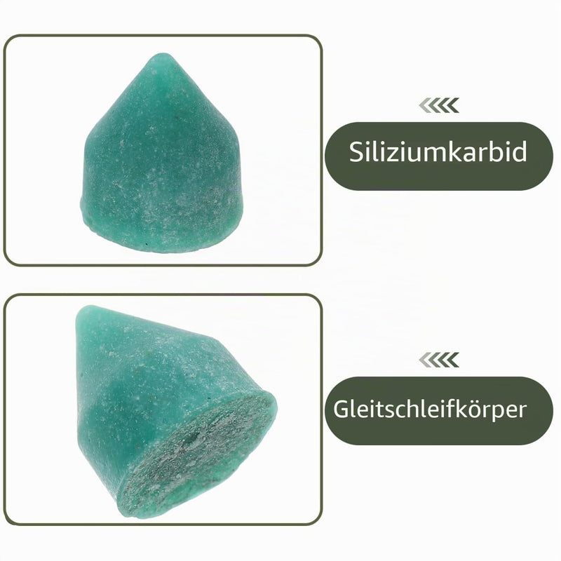 MAGICLULU Silicon Carbide Abrasive Triangular Accessories for Stone Drum | 500 g ceramic abrasive medium for stone grinding, metal deburring polishing pellets rotary polisher. For metal deburring