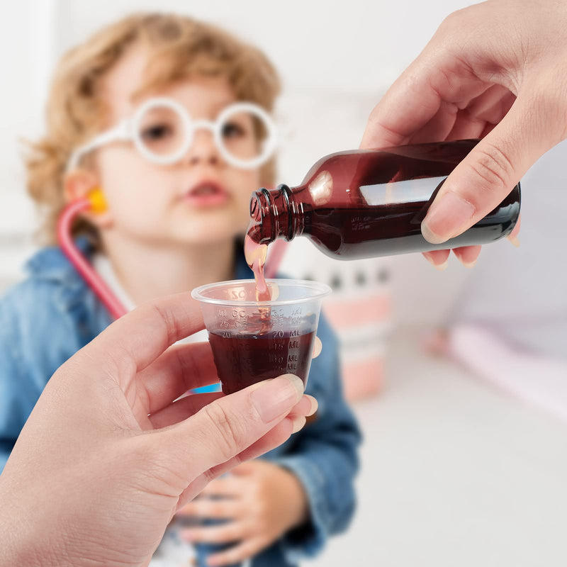 [Australia - AusPower] - Lilymicky 500 Pack Disposable Medicine Cups (1oz), Medical Plastic Measuring Cups For Medical Purposes, or Mixing and Measuring Resin, Epoxy, DIY Arts & Crafts, Paint 