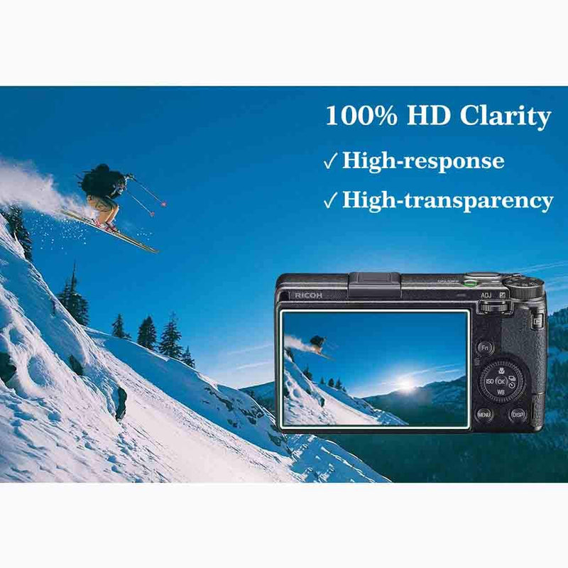 [Australia - AusPower] - GR III Screen Protector for Ricoh GR III Digital Camera,ULBTER 0.3mm Ultra-Clear 9H Hardness Tempered Glass Flim Edge to Edge Protection, Anti-Scrach Anti-Fingerprint Anti-Bubble Anti-Water [3 Pieces] 