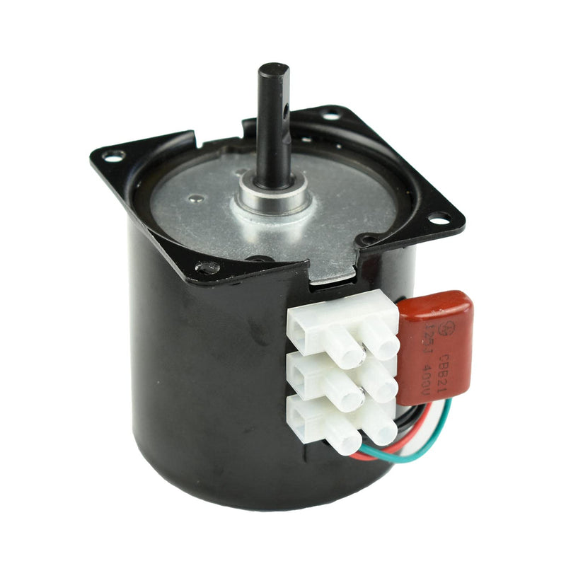 60KTYZ 110V 60-72RPM Permanent Magnet Synchronous Gear Motor with Fixed Bracket and Power Cord Switch Plug 60-72r/min+ Bracket+Power cable
