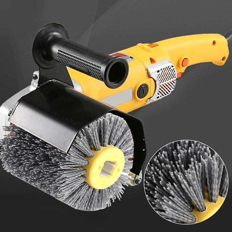 [Australia - AusPower] - Yikko Nylon Brush Wire Drawing Wheel Brush Polishing Polishing Disc Grit, 80/120/180/240 Grit for Wood Brushing Machine, Satin Machine (80 Grit) 80 körnung 