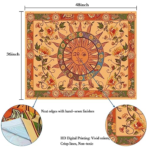 Kanuyee Blacklight Skull Tapestry Wall Hanging Tapestry Neon Tapestries For Bedroom Skeleton Horror tapestry UV Room Decor Skull2 36×48 Inches 48"L x 36"W Yellow