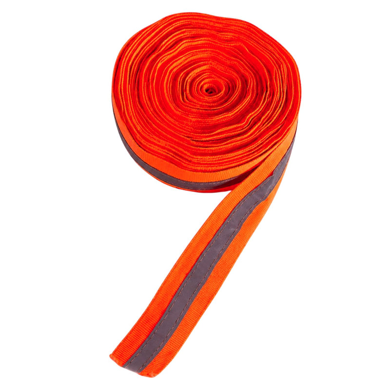1'' x 49 ft Orange Reflective Tape for Clothing High Visibility Sew On Silver Warning Fluorescent Ribbon Safety Fabric Ideal for Raincoats Decor Shoes Bags Clothes Belt Jacket Pants 1'' x 49 ft