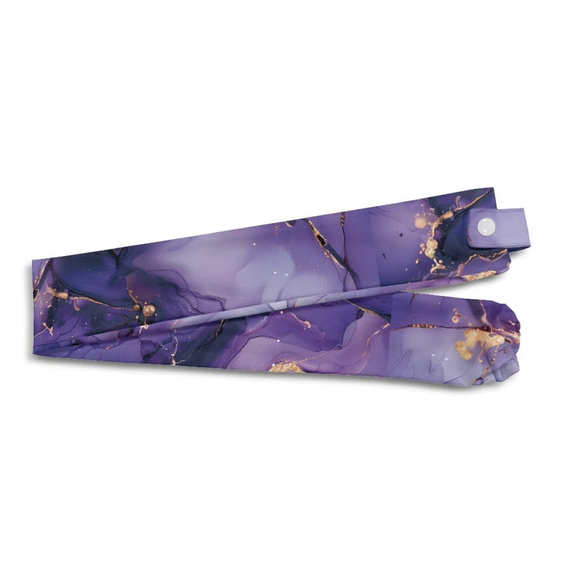 [Australia - AusPower] - Deep Purple Marble Stethoscope Sleeve 2 Pack Stethoscope Cover Sleeve Washable Fabric Stethoscope Accessories for Nurses Stethoscope Protective Decor Cover Deep Purple Marble 