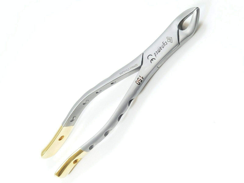 [Australia - AusPower] - Premium German Gold Dental Extracting Extraction Forceps #150-Upper Bicuspid, Upper Cuspid, Upper Incisor, Upper Root Dental Instruments-Cynamed 