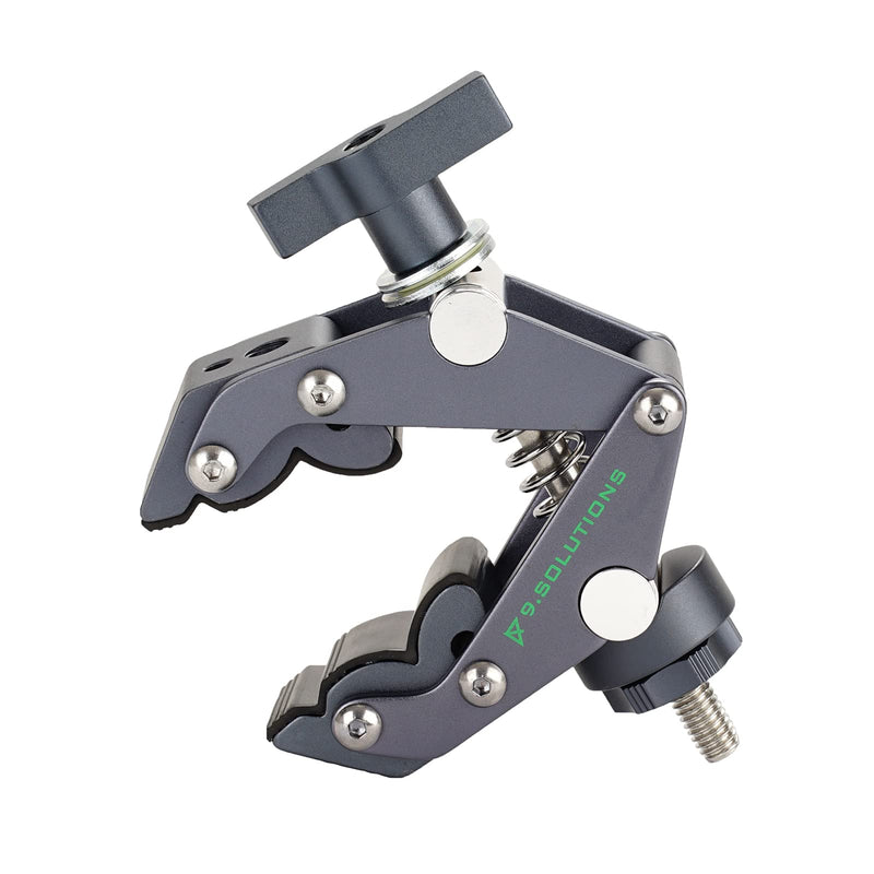 9.Solutions Savior Clamp, Articulated Jaws, Max Load: 66lbs, 9.XS1005, fit firmly onto any oddly shaped object, mount multiple pieces of equipment on one clamp