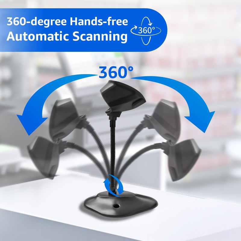 [Australia - AusPower] - Universal Barcode Scanner Holder [New Version 2026] for Symbol Zebra DS2208 DS2278 DS4308 DS4608 DS8108 DS2208 Stand Holder (1) 1 