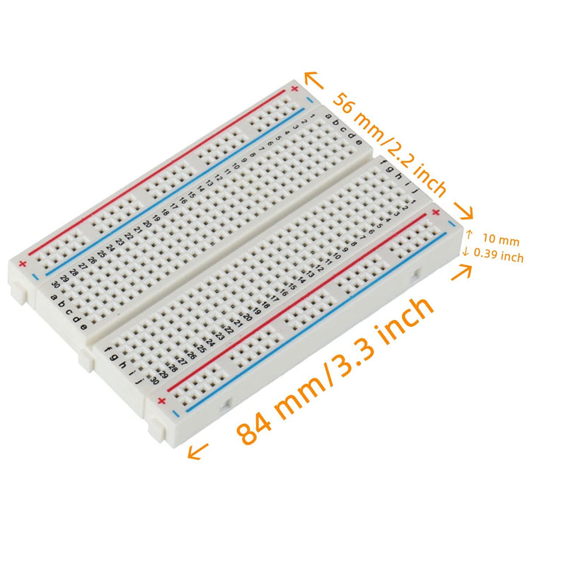 Breadboard Dupont Wires Kit - 830 Points Breadboard, 400 Points Breadboard, 21 cm Female-Male Jump Wire Cable for Arduino