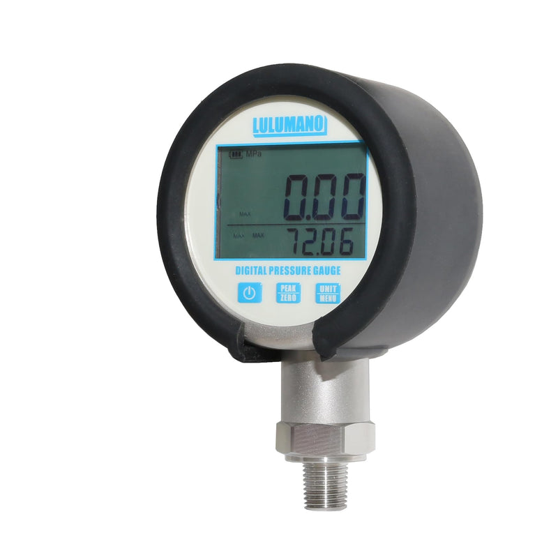 [Australia - AusPower] - LULUW 2.5" Dial Size, Digital Pressure Gauge,Digital Pressure Sensor,0-10000psi/bar/Mpa, 1/4" NPT Base Mount, 0.5% Accuracy (-15-+15PSI) -15-+15PSI 