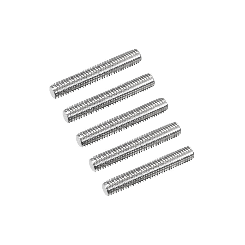 MECCANIXITY Fully Threaded Rod M6 x 35mm 1mm Thread Pitch 304 Stainless Steel Right Hand Threaded Rods Bar Studs 5 Pack