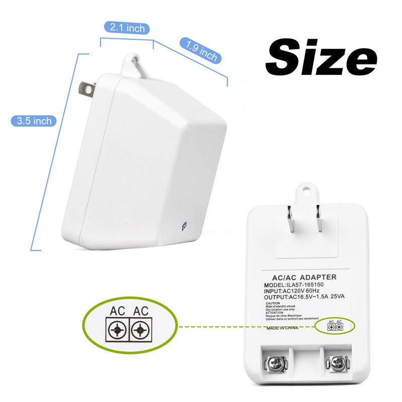 [Australia - AusPower] - 16.5V 25VA Transformer Intrusion 1321-1 for Honeywell Thermostat 