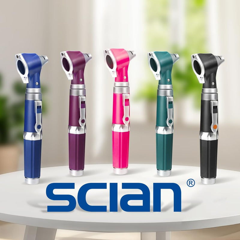 [Australia - AusPower] - Scian Otoscope - Ear Scope with Light, Ear Infection Detector and Pocket Ear Checker Kit with 3X Magnify Lens, Suitable for Kids, Adults, Doctors, Pets(Pink) Pink 