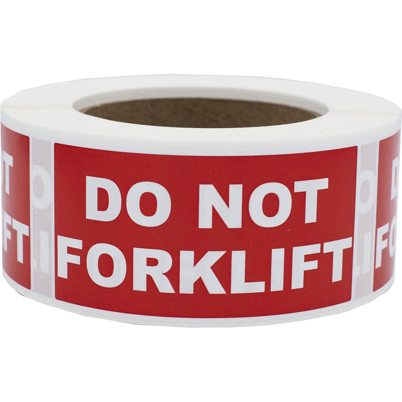 DO NOT Forklift Labels – 2 x 4 Inch Adhesive Stickers, 500 Total Labels Per Roll for Warehouses, Shipping, Pallets, and Inventory Handling – Made in the USA