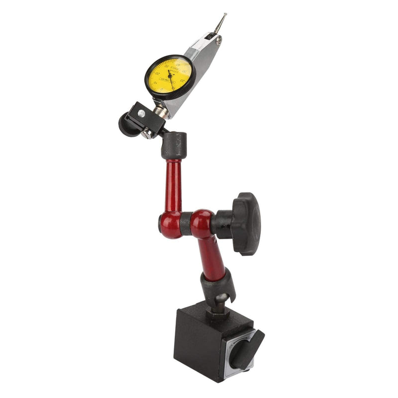 [Australia - AusPower] - Heayzoki Dial Indicator with Magnetic Stand Base Holder, Lever Dial Gauge Test Indicator with Gauge Flexible Strong Magnetic Stand Base Holder 