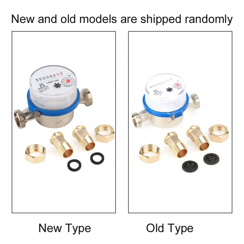 [Australia - AusPower] - Acogedor Water meter flow House and Garden, 15mm 1/2" Plastic Cold Water Meter, Single Water Table Measuring Tools 